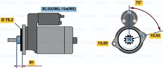 BOSCH 0 001 110 081 - Starter www.molydon.hr