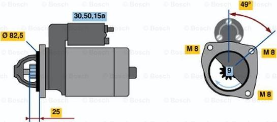 BOSCH 0 001 110 027 - Starter www.molydon.hr