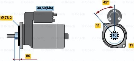 BOSCH 0 001 110 073 - Starter www.molydon.hr