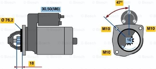 BOSCH 0 001 110 104 - Starter www.molydon.hr