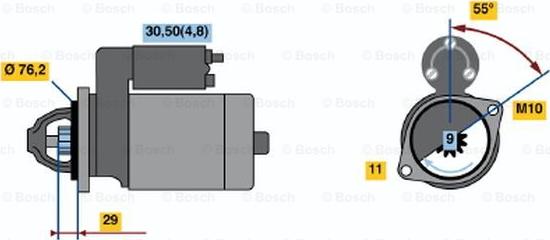 BOSCH 0 001 138 001 - Starter www.molydon.hr