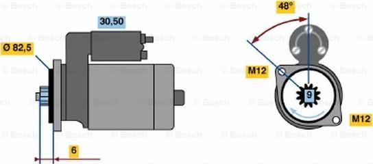 BOSCH 0 001 124 020 - Starter www.molydon.hr