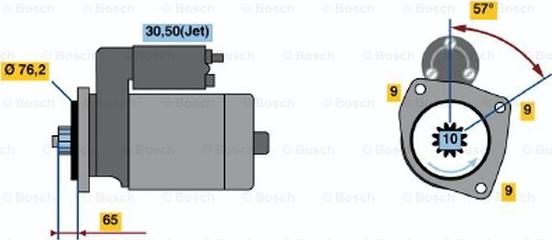 BOSCH 0 001 125 046 - Starter www.molydon.hr