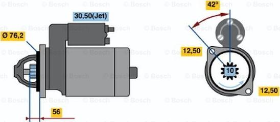 BOSCH 0 001 125 042 - Starter www.molydon.hr