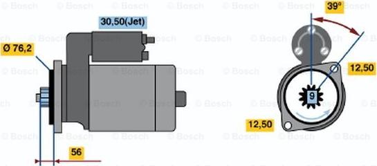 BOSCH 0 001 125 039 - Starter www.molydon.hr