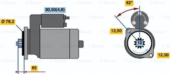 BOSCH 0 001 122 402 - Starter www.molydon.hr