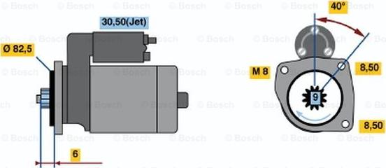 BOSCH 0 001 121 030 - Starter www.molydon.hr