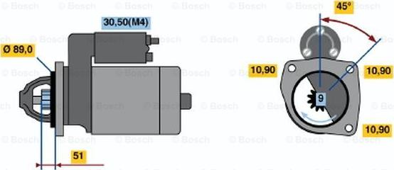 BOSCH 0 001 369 007 - Starter www.molydon.hr