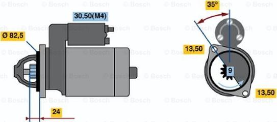 BOSCH 0 001 366 005 - Starter www.molydon.hr