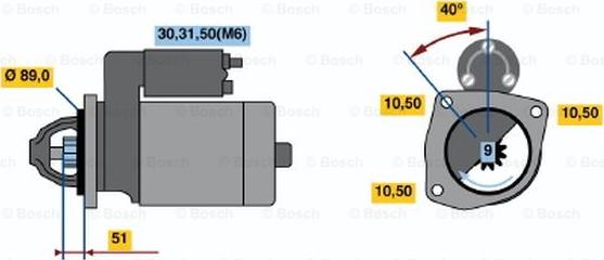 BOSCH 0 001 368 045 - Starter www.molydon.hr