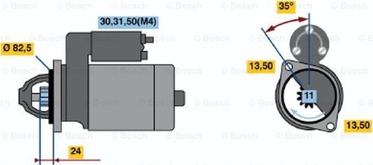 BOSCH 0 001 368 046 - Starter www.molydon.hr