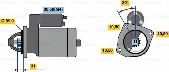 BOSCH 0 001 368 056 - Starter www.molydon.hr