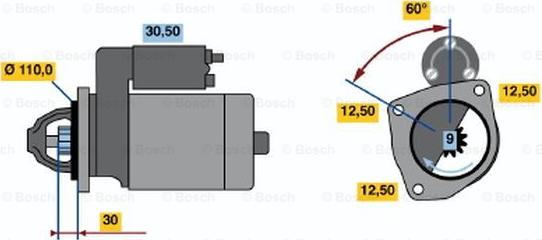 BOSCH 0 001 368 019 - Starter www.molydon.hr