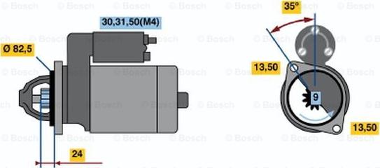 BOSCH 0 001 368 080 - Starter www.molydon.hr