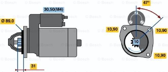 BOSCH 0 001 368 311 - Starter www.molydon.hr