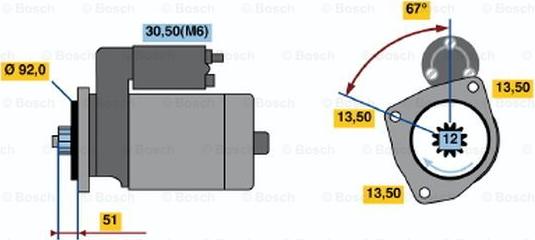 BOSCH 0 001 330 008 - Starter www.molydon.hr