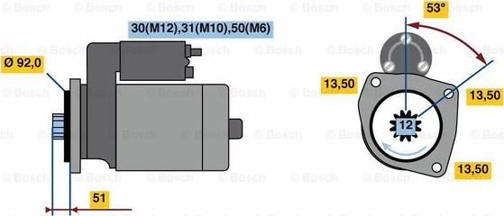 BOSCH 0 001 330 016 - Starter www.molydon.hr