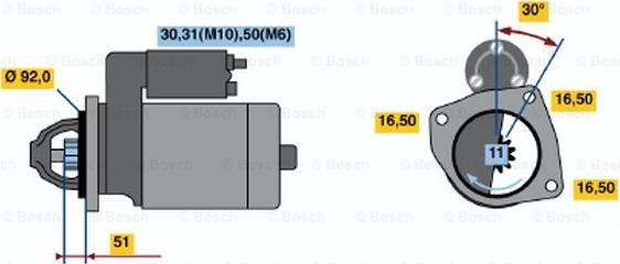 BOSCH 0 001 371 018 - Starter www.molydon.hr