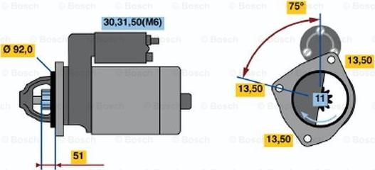 BOSCH 0 001 371 012 - Starter www.molydon.hr