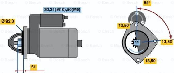 BOSCH 0 001 371 017 - Starter www.molydon.hr