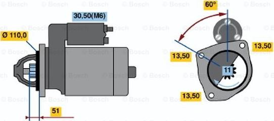 BOSCH 0 001 372 008 - Starter www.molydon.hr