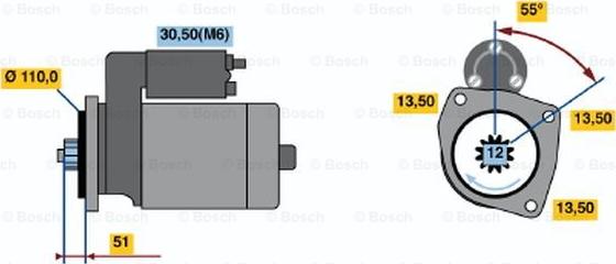 BOSCH 0 001 241 007 - Starter www.molydon.hr