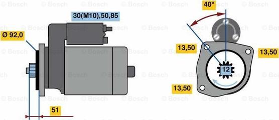 BOSCH 0 001 241 021 - Starter www.molydon.hr