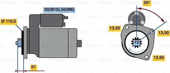 BOSCH 0 001 261 004 - Starter www.molydon.hr