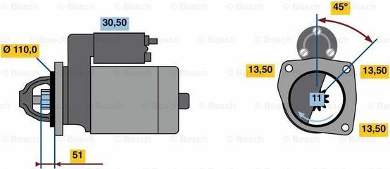 BOSCH 0 001 263 004 - Starter www.molydon.hr