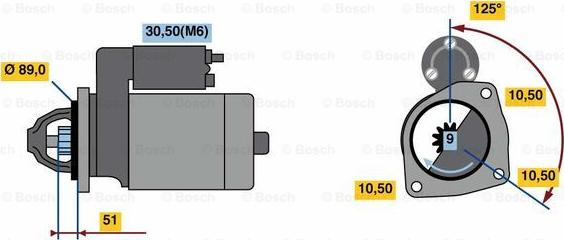 BOSCH 0 001 262 006 - Starter www.molydon.hr