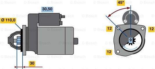 BOSCH 0 001 262 008 - Starter www.molydon.hr