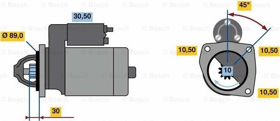 BOSCH 0 001 262 020 - Starter www.molydon.hr