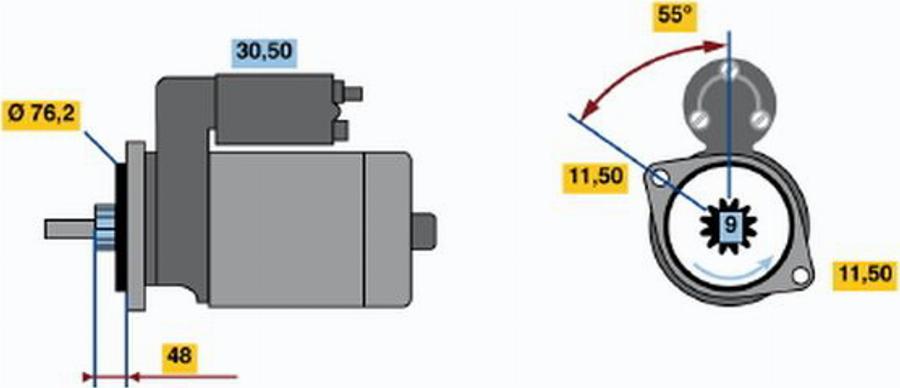 BOSCH 0 001 208 429 - Starter www.molydon.hr