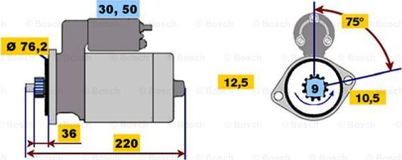 BOSCH 0 001 211 992 - Starter www.molydon.hr