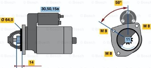 BOSCH 0 001 211 246 - Starter www.molydon.hr