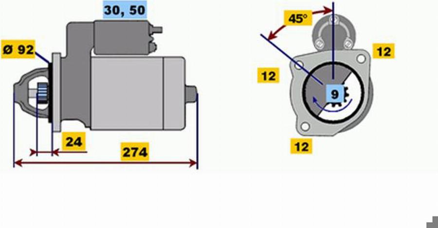 BOSCH 0001218168 - Starter www.molydon.hr