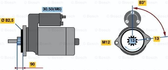 BOSCH 0 001 230 015 - Starter www.molydon.hr