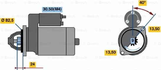 BOSCH 0 001 230 012 - Starter www.molydon.hr