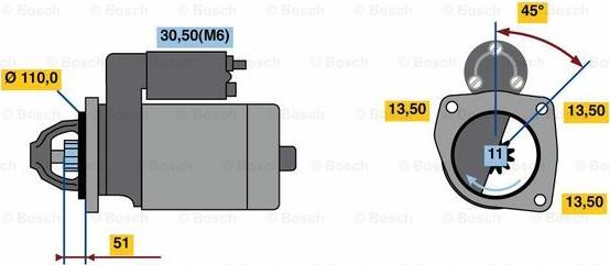 BOSCH 0 001 231 041 - Starter www.molydon.hr