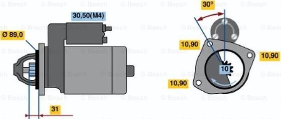 BOSCH 0 001 231 008 - Starter www.molydon.hr