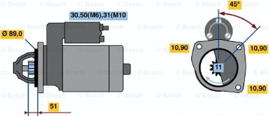 BOSCH 0 001 231 014 - Starter www.molydon.hr