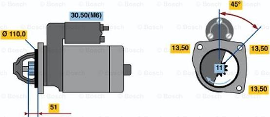 BOSCH 0 001 231 013 - Starter www.molydon.hr