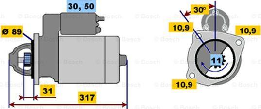 BOSCH 0 001 231 023 - Starter www.molydon.hr