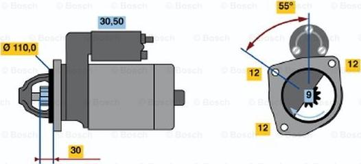 BOSCH 0 986 022 550 - Starter www.molydon.hr