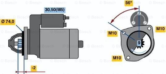 BOSCH 0 001 223 001 - Starter www.molydon.hr