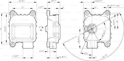 BOSCH 0 132 801 143 - Element za podešavanje, reguliranje širine svetljenja www.molydon.hr