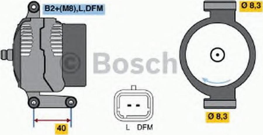 BOSCH 0 124 415 038 - Alternator www.molydon.hr