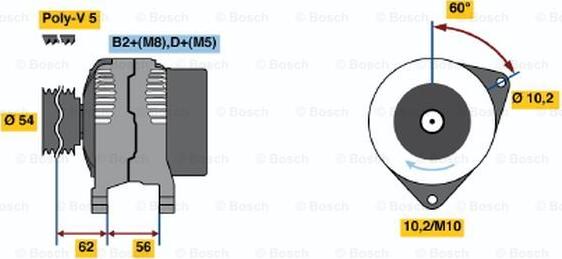 BOSCH 0 124 425 024 - Alternator www.molydon.hr