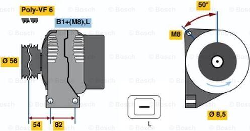 BOSCH 0 124 515 054 - Alternator www.molydon.hr