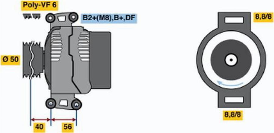 BOSCH 0124515084 - Alternator www.molydon.hr